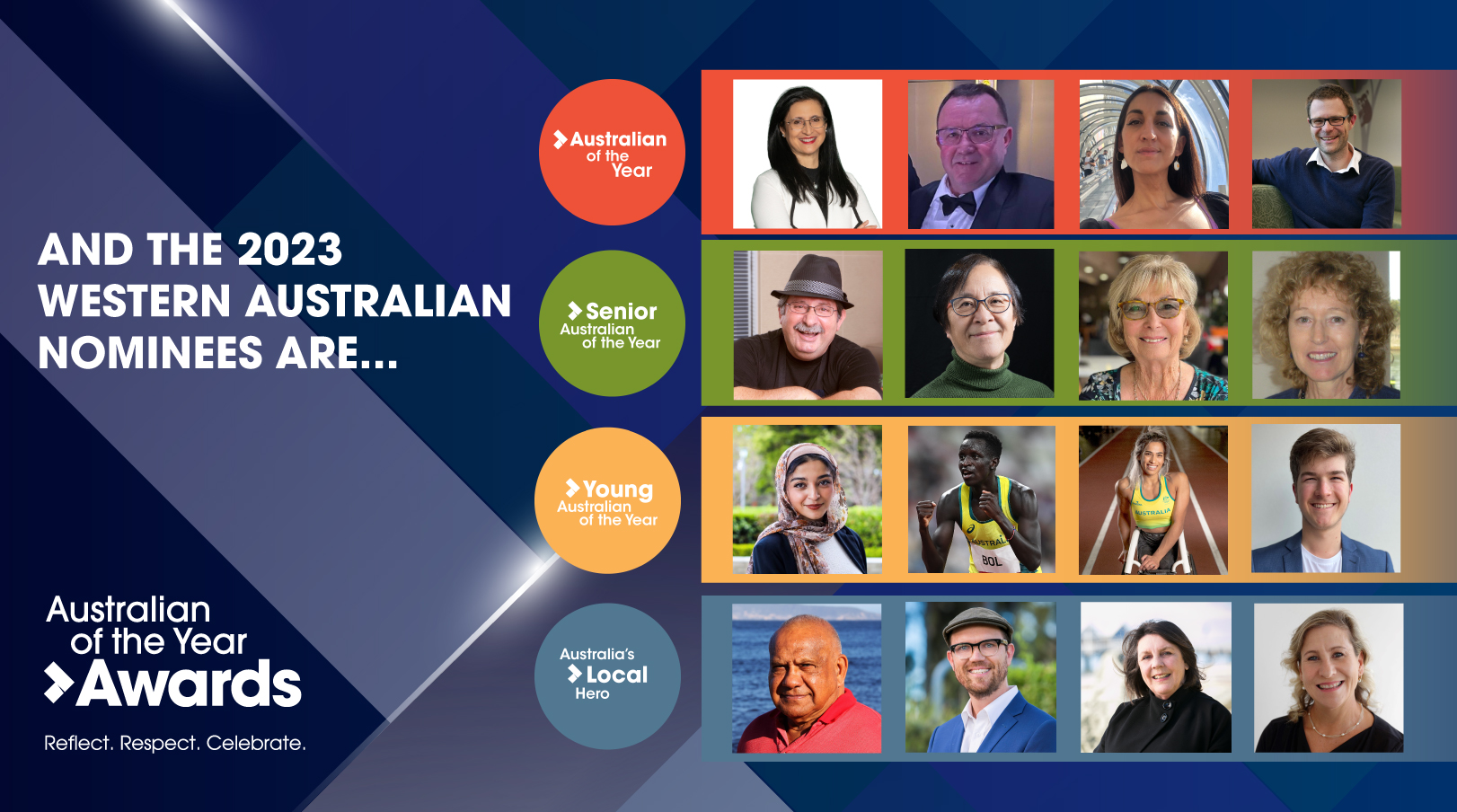 Photo of WA Australian of the Year nominees